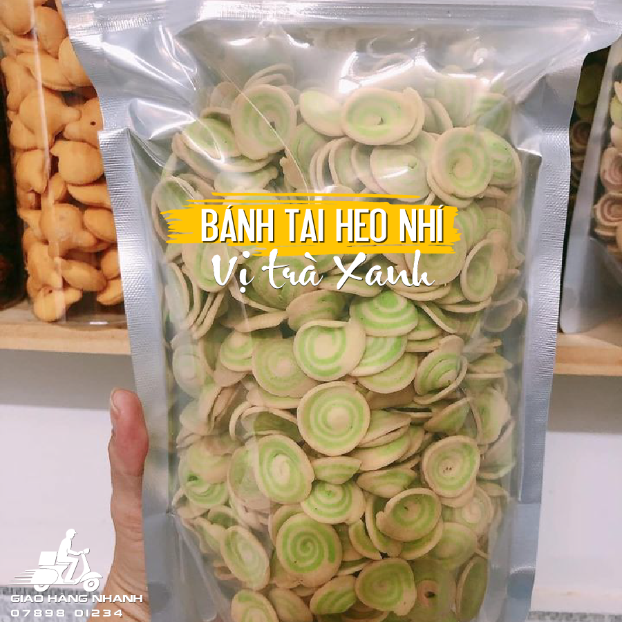 Bánh tai heo nhí vị trà xanh