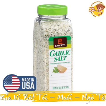 Gia Vị Bột Tỏi – Muối – Ngò Tây Lawry’s Coarse Ground Garlic Salt With Parsley