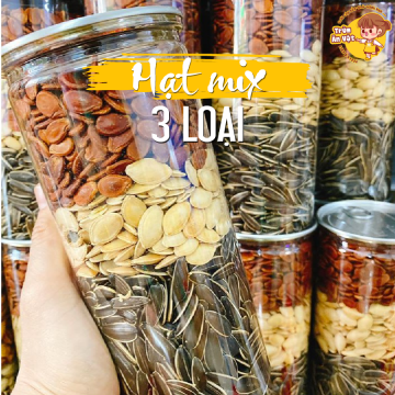 Hạt mix 3 loại, hạt dưa,bí, hướng dương