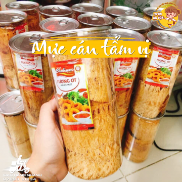 Mực cán tẩm gia vị