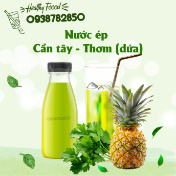 Nước ép Thơm (dứa) cùng với Cần Tây