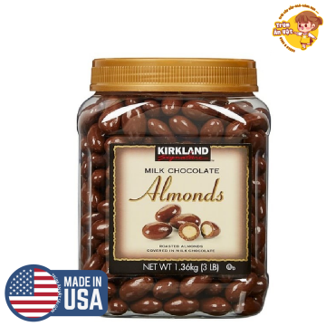 Socola Sữa Bọc Hạnh Nhân Kirkland Almonds của Mỹ