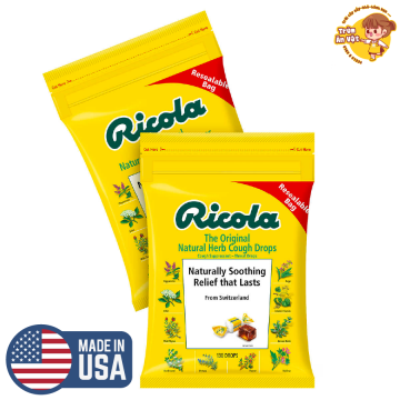 Kẹo Ngậm Thảo Mộc Ricola The Original Natural Herb trị ho của Mỹ