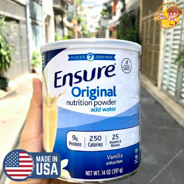 Sữa bột Ensure Original Nutrition Powder nội địa của Mỹ