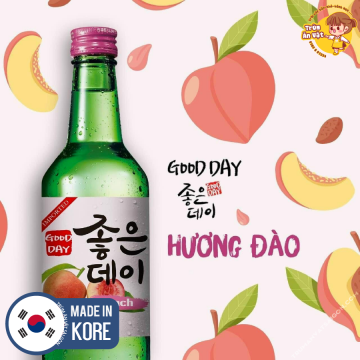 Nước trái cây lên men Hàn Quốc, rượu Soju Good Day trái cây Hàn Quốc 4 vị