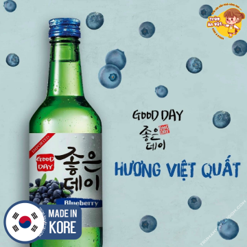 Nước trái cây lên men Hàn Quốc, rượu Soju Good Day trái cây Hàn Quốc 4 vị